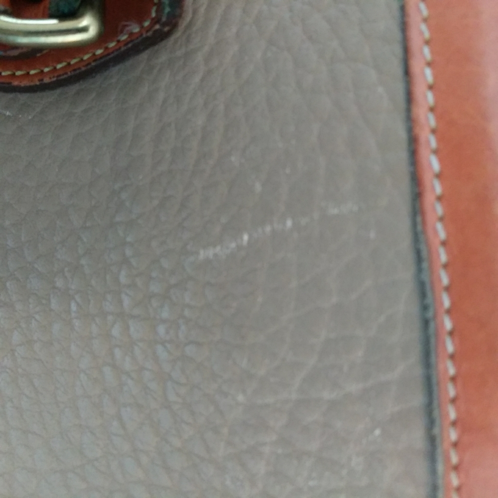 Dooney & Bourke AWL Tan Satchel Purse - Vintage - Picture 5 of 11